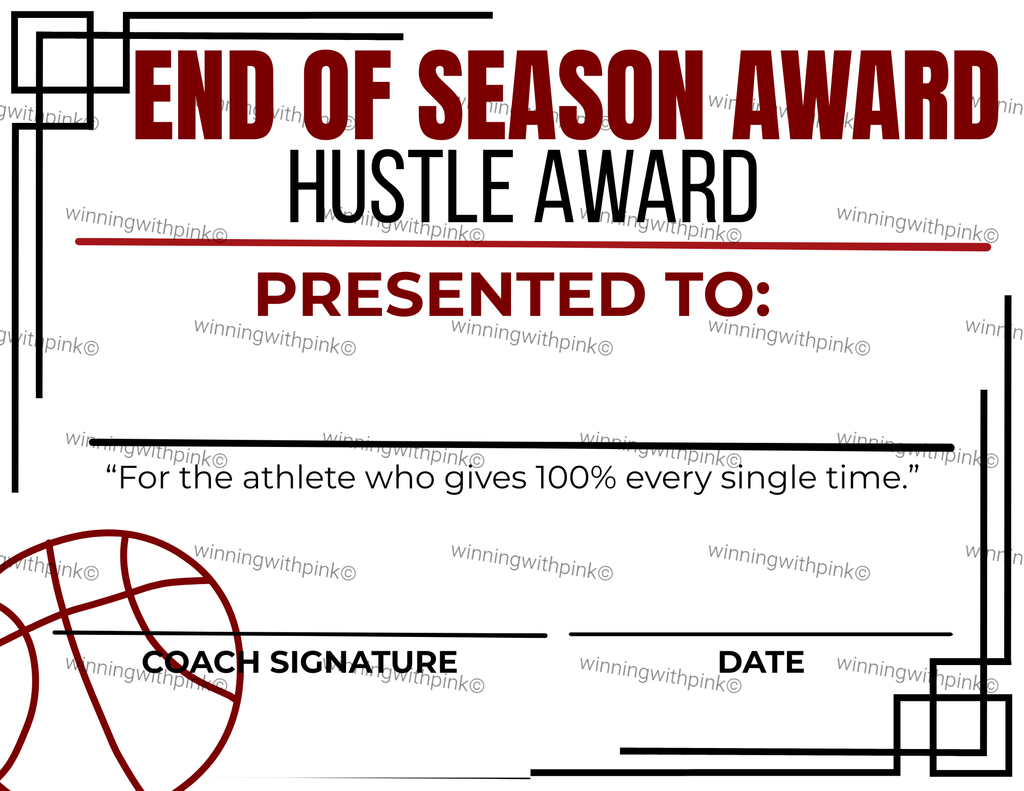 End of Season Awards  **PERSONALIZED**
