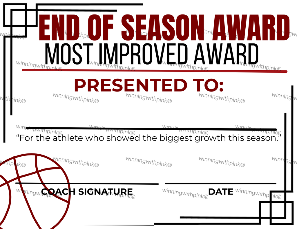 End of Season Awards  **PERSONALIZED**
